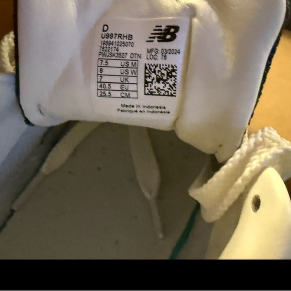 New Balance 997 R Classics Unisex Blue Grey Sz 9 Women /7.5 Men US - Picture 10 of 10